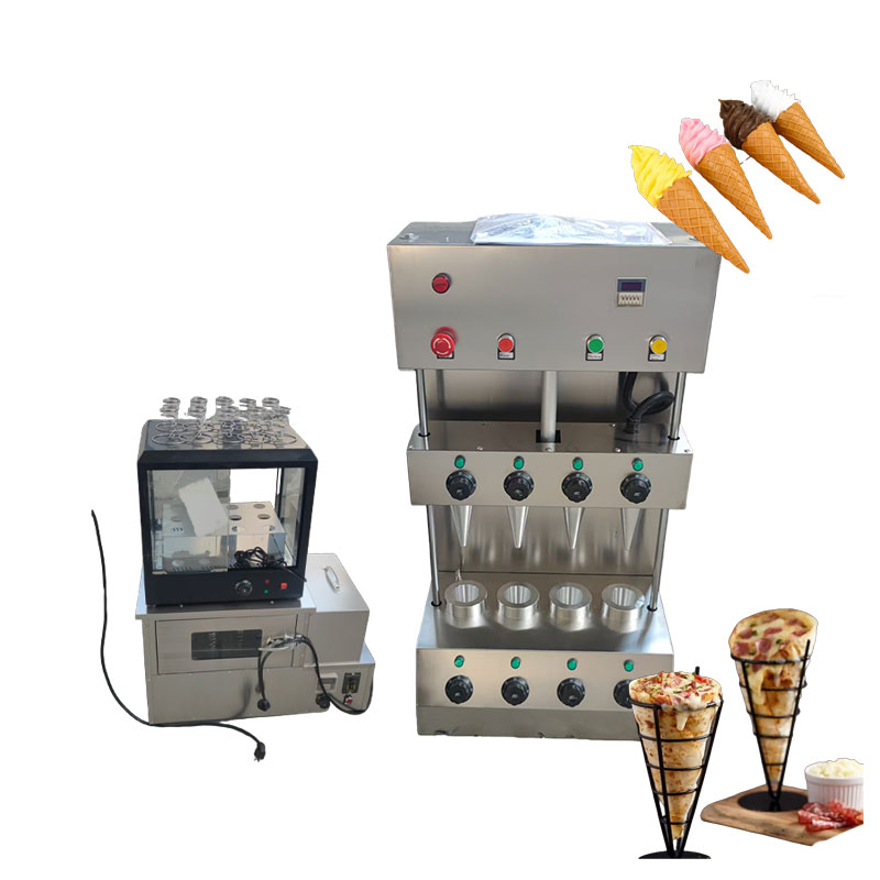 Waffle Cone Maker - Kommerzielle Zuckerwaffel-Backform für Eiscreme, Mini-Waffelkegel-Maschine, Pizza-Kegel-Herstellungsmaschine