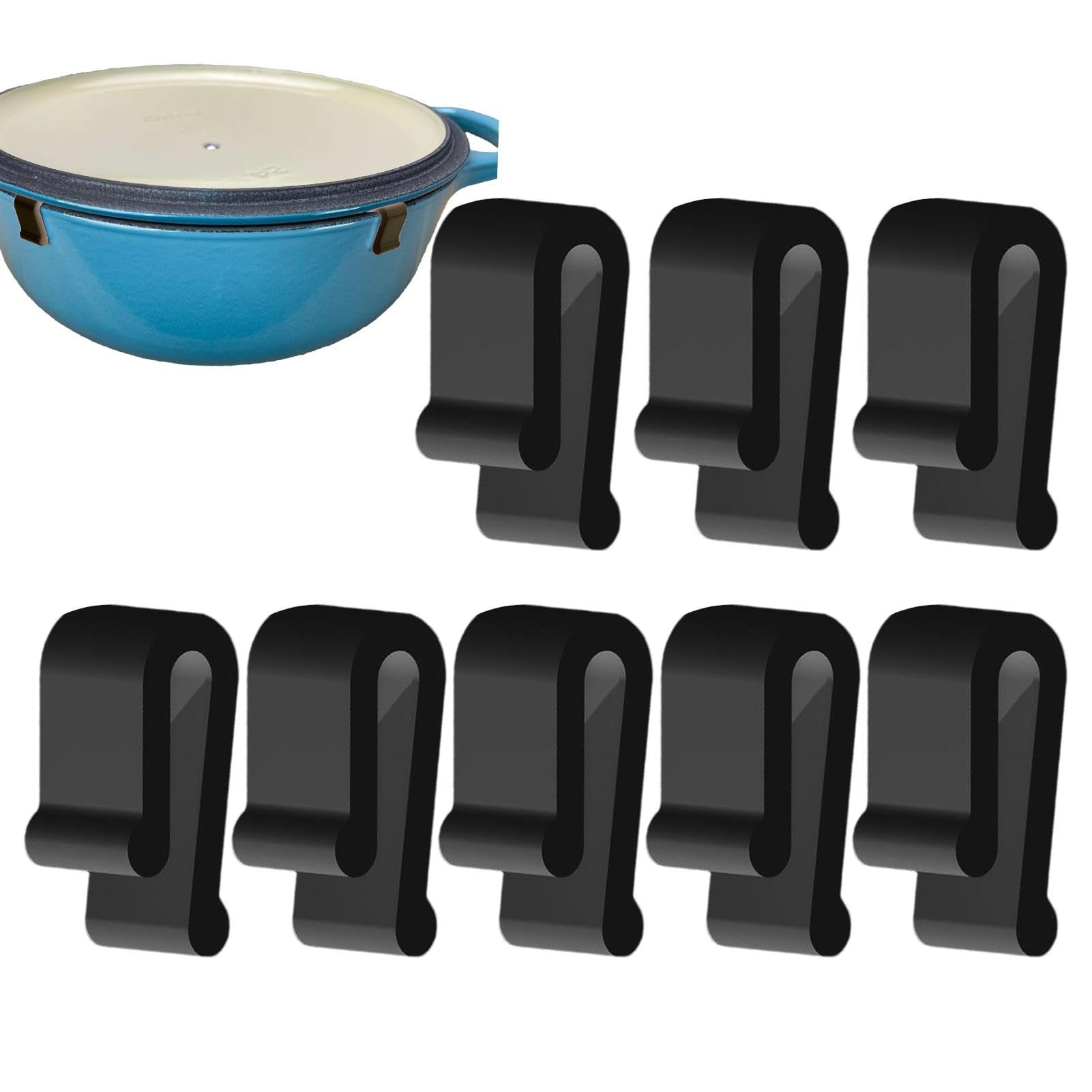 Cast Iron Corn - Silikon-Clips für holländische Ofen, Lebensmittelqualität, Kochgeschirr,